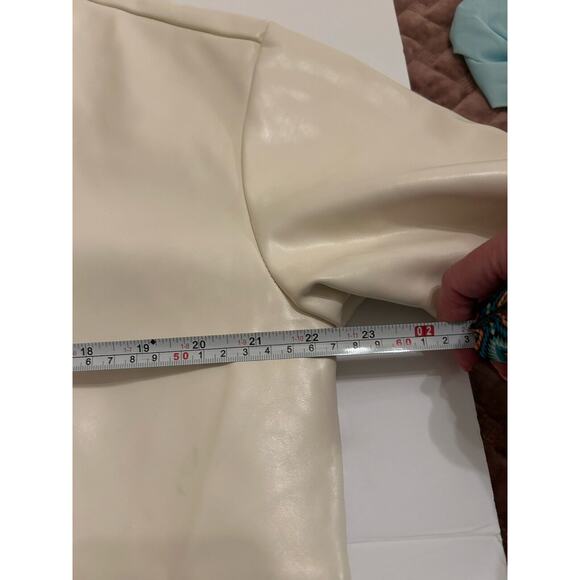 Anthropologie Cream Bomber Jacket - Picture 13 of 16